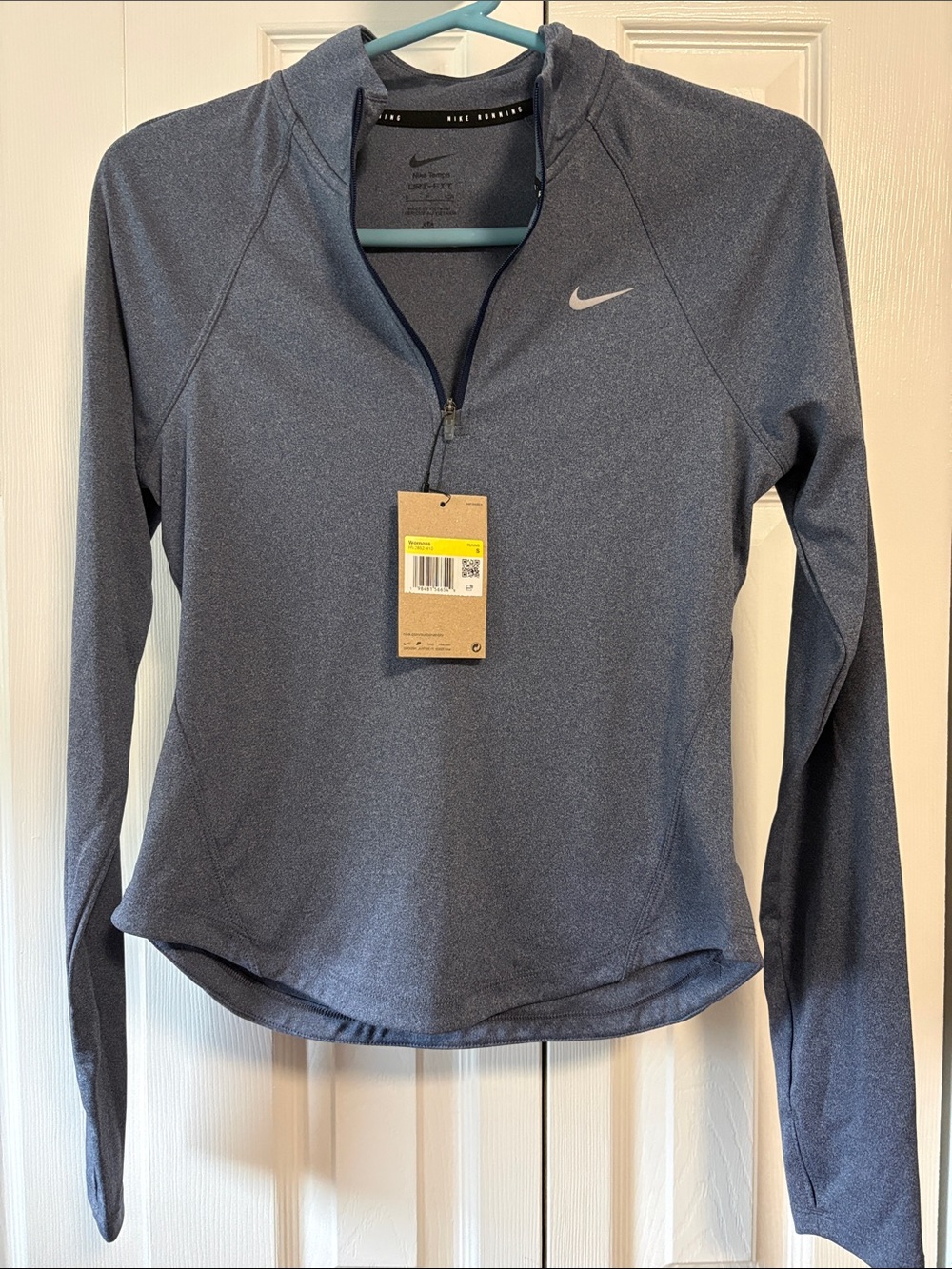 Nike Running Women’s Half-Zip Dri-FIT Pullover - Heather Blue